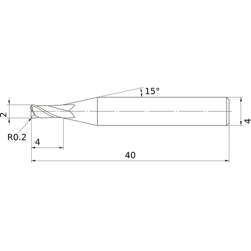 MS2MRBD0200R020 CARBIDE ENDMILL