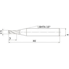 MS2MSD0250 CARBIDE ENDMILL