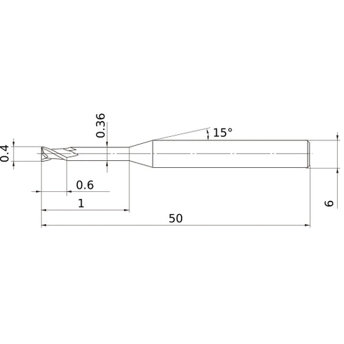 MS2XL6D0040N010 CARBIDE ENDMILL