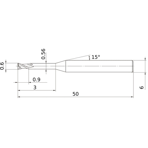 MS2XL6D0060N030 CARBIDE ENDMILL