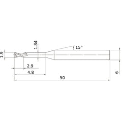 MS2XL6D0190N048 CARBIDE ENDMILL