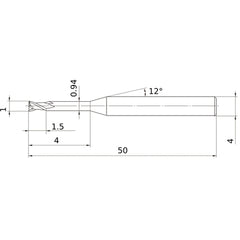 MS2XLD0100N040 CARBIDE ENDMILL