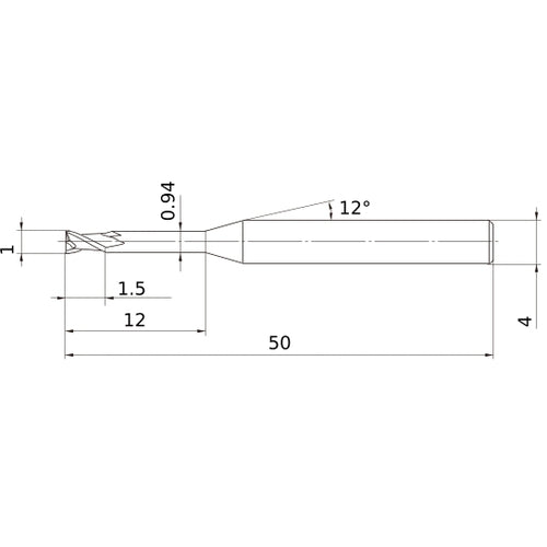 MS2XLD0100N120 CARBIDE ENDMILL