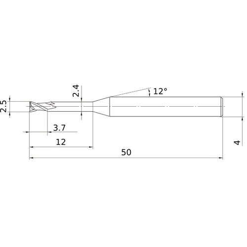 MS2XLD0250N120 CARBIDE ENDMILL