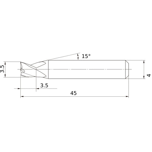 MS3ESD0350L45S04 CARBIDE ENDMILL