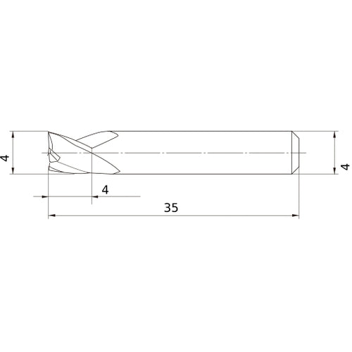MS3ESD0400L35S04 CARBIDE ENDMILL