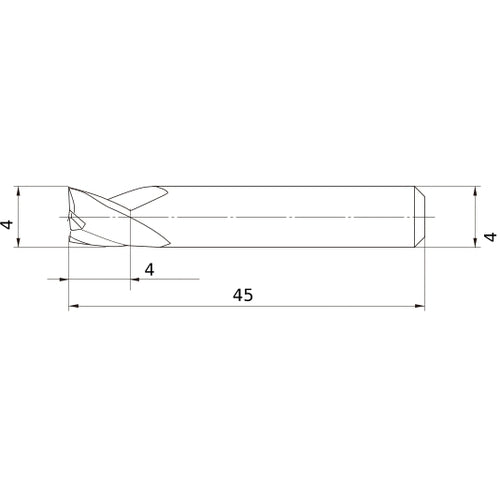 MS3ESD0400L45S04 CARBIDE ENDMILL