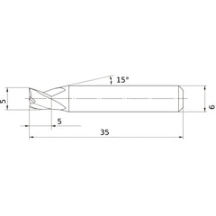 MS3ESD0500L35S06 CARBIDE ENDMILL