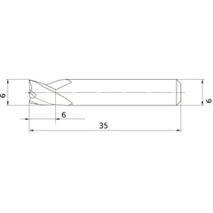 MS3ESD0600L35S06 CARBIDE ENDMILL