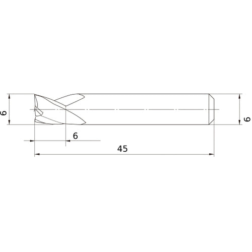 MS3ESD0600L45S06 CARBIDE ENDMILL