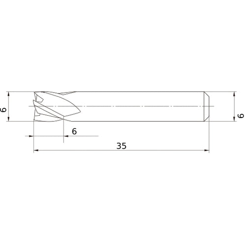 MS4ECD0600L35S06 CARBIDE ENDMILL