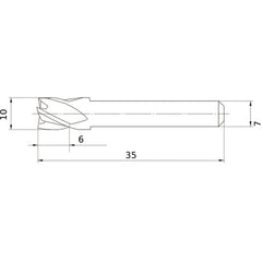 MS4ECD1000L35S07 CARBIDE ENDMILL