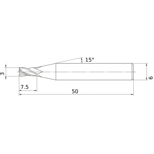 MS4MCD0300 CARBIDE ENDMILL