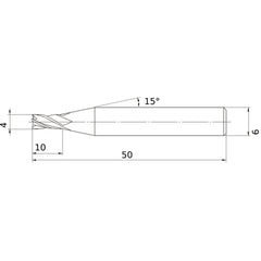 MS4MCD0400 CARBIDE ENDMILL