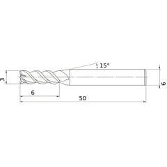 MSMHZDD0300 CARBIDE ENDMILL