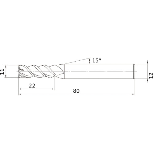 MSMHZDD1100 CARBIDE ENDMILL