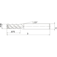 MSMHZDD7/16 CARBIDE ENDMILL