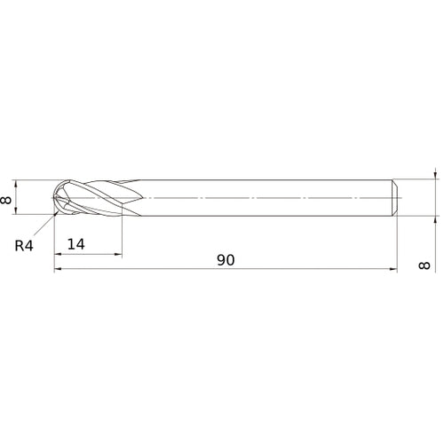 VF4MBR0400 SOLID CARBIDE EM