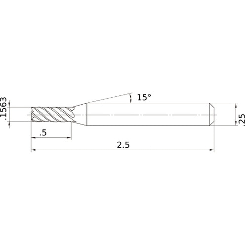 VFMDD5/32 CARBIDE ENDMILL