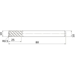 VFMDRBD1000R050 SOLID CARBIDE EM