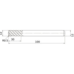 VFMDRBD1200R050 SOLID CARBIDE EM