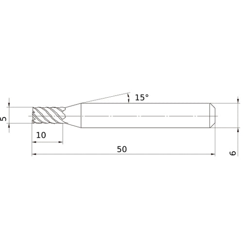 VFSDD0500 SOLID CARBIDE EM