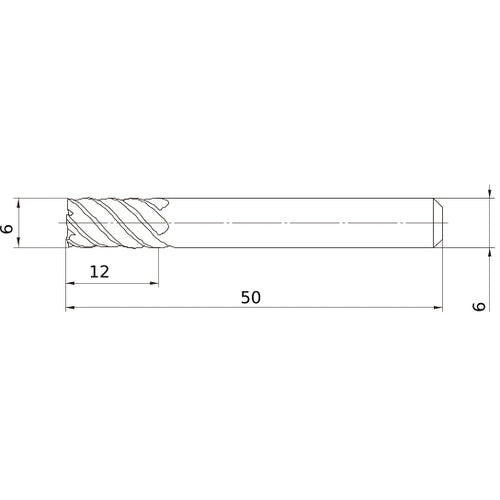 VFSDD0600 SOLID CARBIDE EM