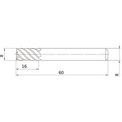 VFSDD0800 SOLID CARBIDE EM