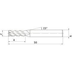 VQMHZVD0200 CARBIDE ENDMILL