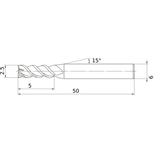 VQMHZVD0250 CARBIDE ENDMILL