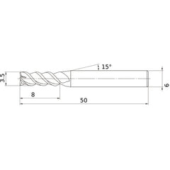 VQMHZVD0350 CARBIDE ENDMILL