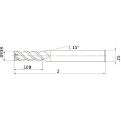 VQMHZVD3/32 CARBIDE ENDMILL