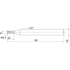 VQSVRD0900 CARBIDE ENDMILL
