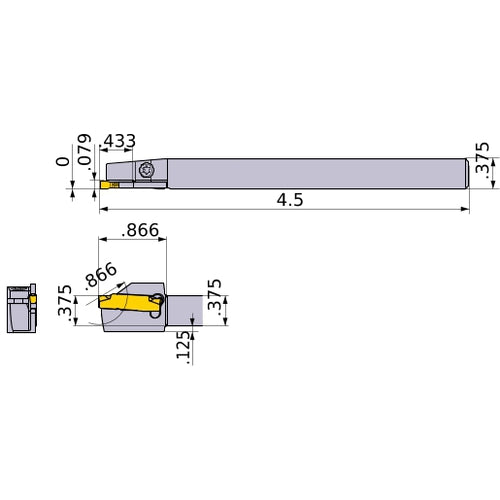 GYSLUS06B00-D11 TURNING HOLDER