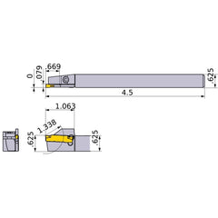 GYSLUS10B00-D17 TURNING HOLDER