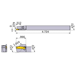 GYSR1212JX00-D13 TURNING HOLDER