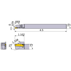 GYSRUS12B00-D17 TURNING HOLDER