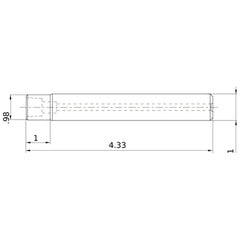 IMX25-U1000N100L43S SOLID END MILL