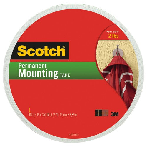 Scotch Mounting Tape 110-LONG .75″ × 350″ (19mm × 8 89m) - USA Tool & Supply