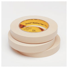 3M High Performance Masking Tape 232 Tan 12 mm × 55 m 6.3 mil - USA Tool & Supply