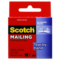 1.88 in × 629 in (48 mm × 16 m) Scotch(R) Tear By Hand Mailing P Alt Mfg # 65765 - USA Tool & Supply