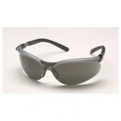 BX SIL/BLK FRAME GRAY ANTI FOG LENS - USA Tool & Supply