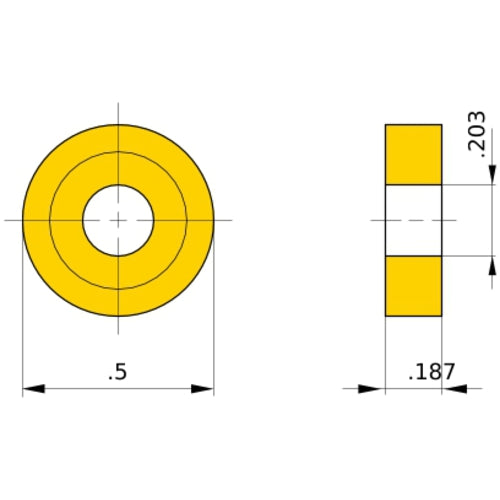 RNMG 43 standard MC6015, 4.76 mm Thick, 12.7 mm Inscribed Circle, Turning Indexable Insert