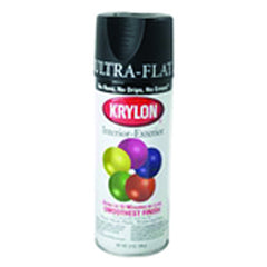 Interior/Exterior Industrial Maintenance Paint Ultra Flat Black - USA Tool & Supply