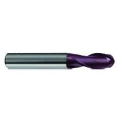 3/16" Dia. - 2-1/2" OAL - 30 Helix Super-A CBD Ball Nose EM - 2 FL - USA Tool & Supply