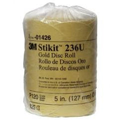 5 - P120 Grit - 236U Disc Roll - USA Tool & Supply