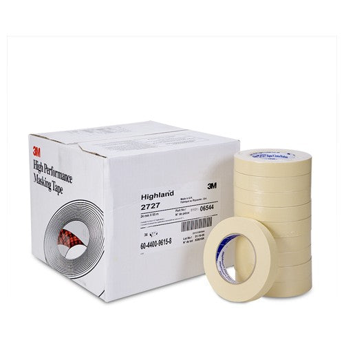 24mm × 55 m Highland™ Masking Tape 2727 Alt Mfg # 06544 - USA Tool & Supply