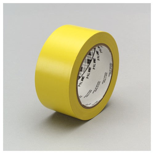 3M General Purpose Vinyl Tape 764 Yellow 1″ × 36 yd 5 mil Individually Wrapped Conveniently Packaged - USA Tool & Supply