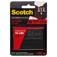 Scotch Extreme Fasteners RF6731 1″ × 3″ (25 4 mm × 76 2 mm) 2 Sets of Strips Black - USA Tool & Supply