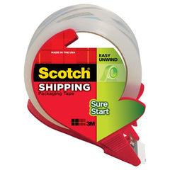 Scotch Sure Start Shipping Packaging Tape with dispenser 3450S-RD 1.88″ × 38.2 yd (48 mm × 35 m) - USA Tool & Supply